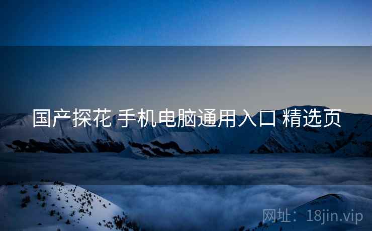 国产探花 手机电脑通用入口 精选页